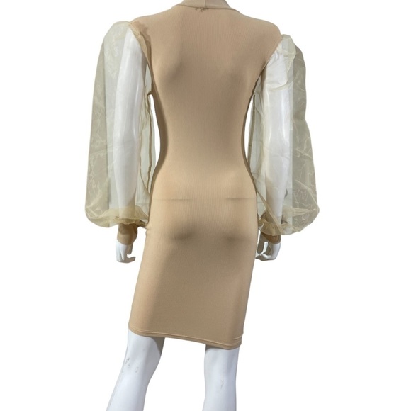 Women’s Beige Mesh Sleeve Dress
New - Picture 5 of 8